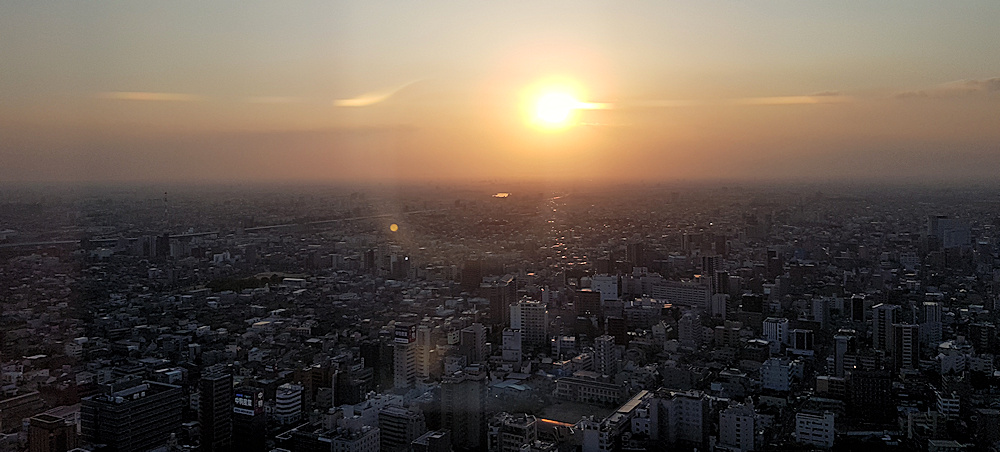 Sunset over Nagoya